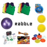 Rabble Game Equipment (with unbranded bibs)
